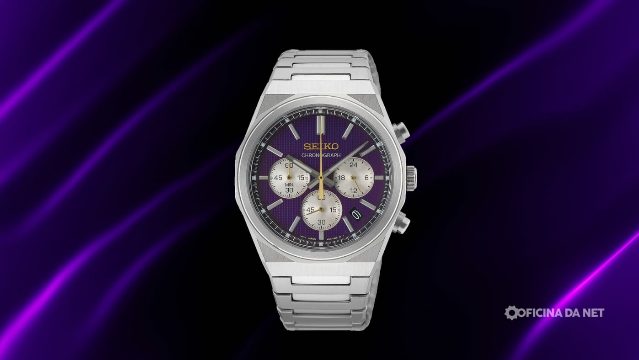 Seiko lança cronógrafo Edo Purple de edição limitada com mostrador roxo