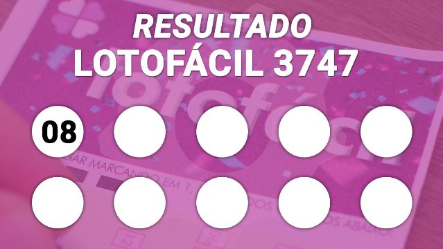 Resultado da Lotofácil 3747: veja os 15 números sorteados e quantos acertaram