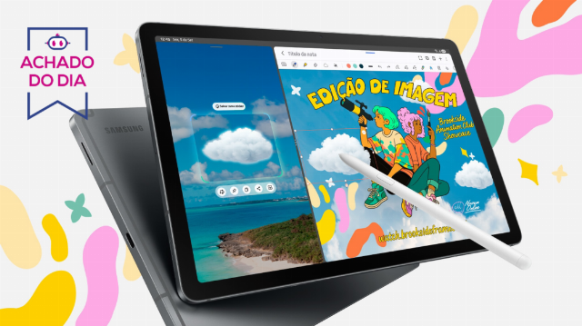 Galaxy Tab S10 Lite (256 GB) com S Pen está em oferta por até 12x sem juros