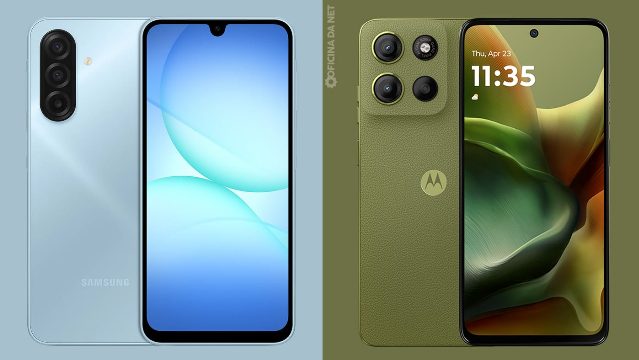 Galaxy A17 4G vs Moto G15: qual baratinho compensa mais