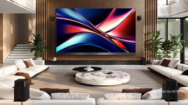 Hisense lança TV de 136 polegadas que custa R$ 1 milhão no Brasil