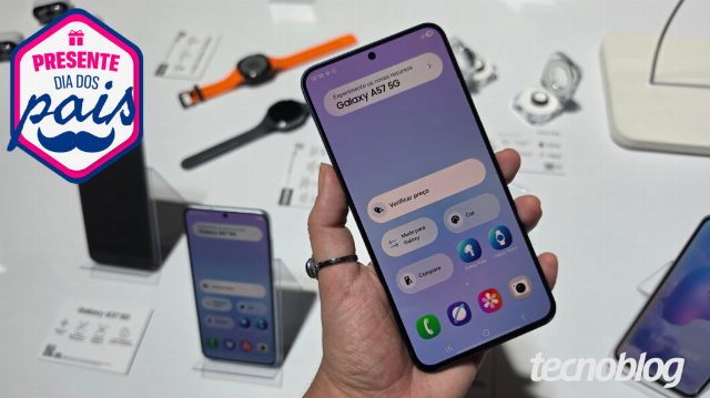 Galaxy A57 com tela Super AMOLED+ está mais barato com cupom no Magalu