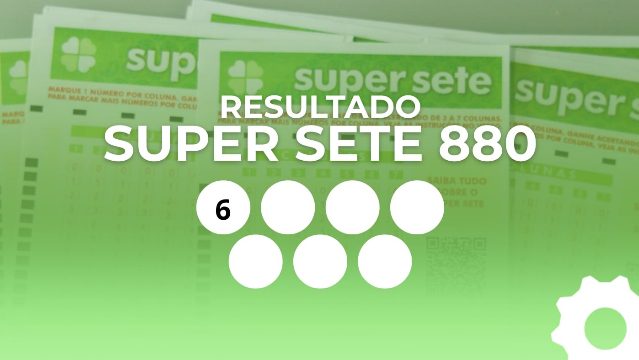 Resultado do Super Sete 880 de R$ 4,3 milhões: veja os números de cada coluna
