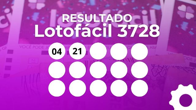 Resultado da Lotofácil 3728 hoje: veja os números sorteados