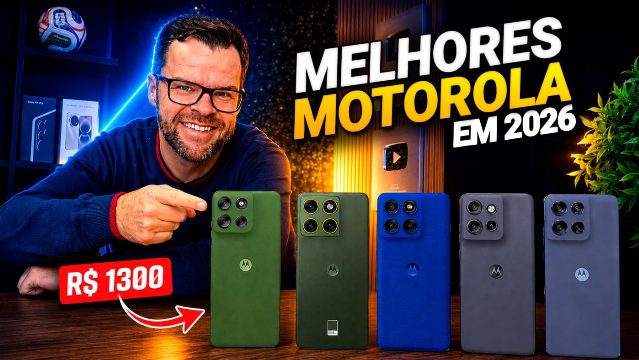 TOP 5 Melhores celulares MOTOROLA em 2026