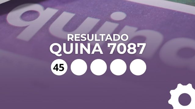 Resultado da Quina 7087: confira os números sorteados