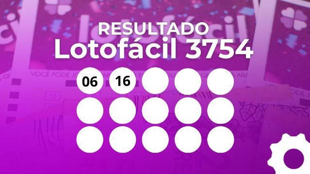 Resultado da Lotofácil 3754 hoje: veja os 15 números sorteados