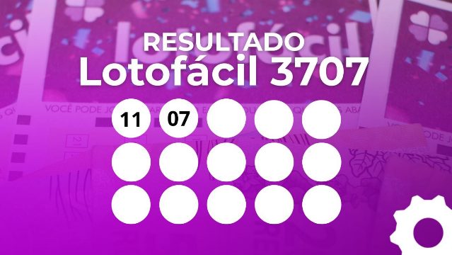 Resultado da Lotofácil 3707: veja as 15 dezenas sorteadas hoje