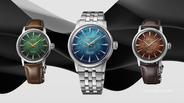 Seiko lança três novos relógios automáticos com acabamento de luxo; veja o preço