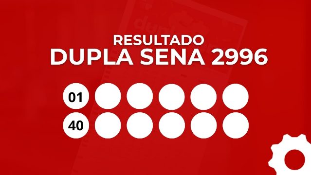 Resultado da Dupla Sena 2996; veja os números dos dois sorteios