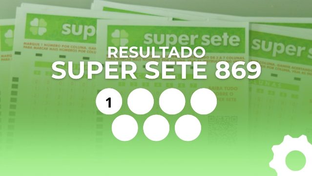 Resultado do Super Sete 869: veja os números de cada coluna