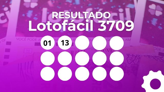 Resultado da Lotofácil 3709: veja as 15 dezenas sorteadas hoje