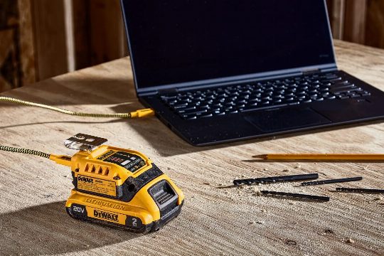 This DeWalt adapter turns every 20V battery you own into a 100W power bank