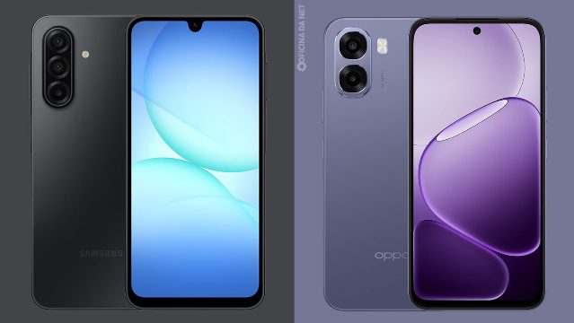 Galaxy A17 5G vs OPPO A6x: qual baratinho compensa mais