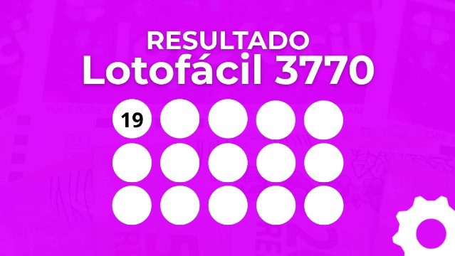 Resultado da Lotofácil 3770: prêmio de R$ 12 milhões sai nesta segunda-feira (24)