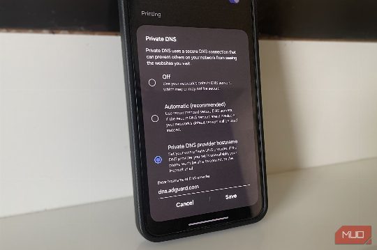 I turned on encrypted DNS in my phone settings and stopped needing a VPN