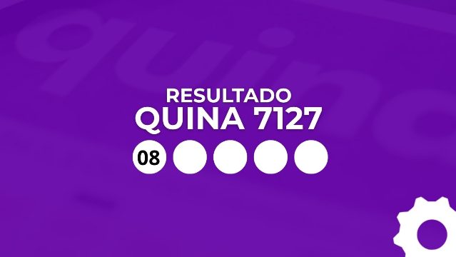 Resultado da Quina 7127: prêmio chega a R$ 9 milhões nesta sexta-feira