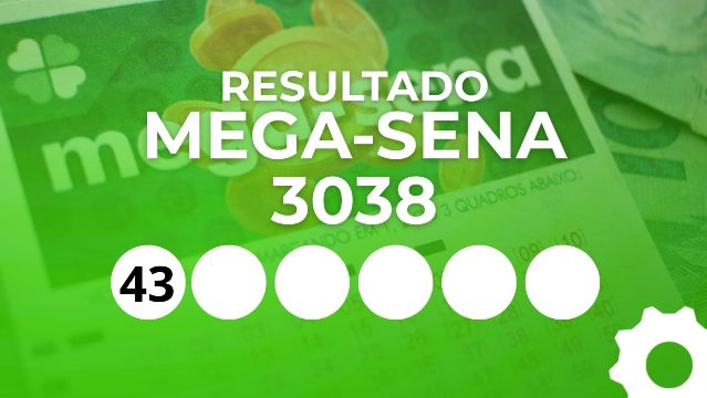 Resultado da Mega-Sena 3038 ACUMULADA em R$ 86 milhões: veja os números sorteados