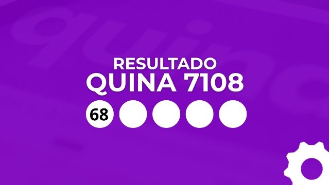 Resultado da Quina 7108 de R$ 12,5 milhões: veja os números e ganhadores
